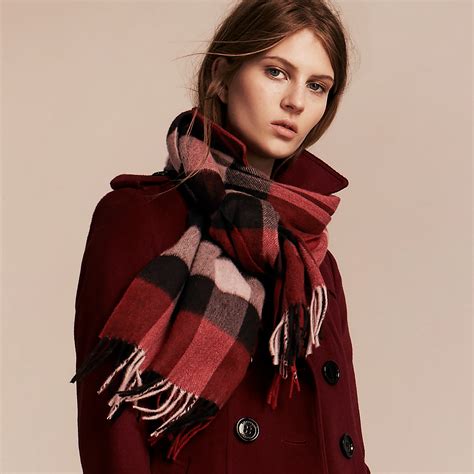 burberry parade red scarf|burberry check wool scarf.